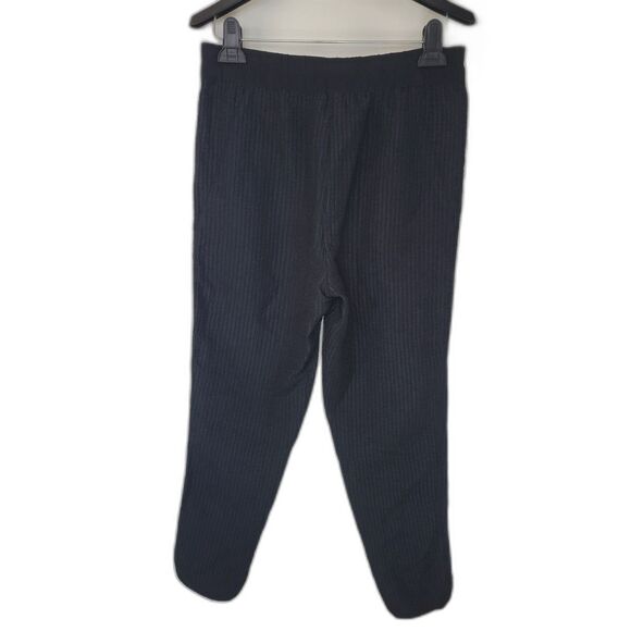 3.1 Phillip Lim Black Silk Wool Waffle Sweatpants - Picture 2 of 4